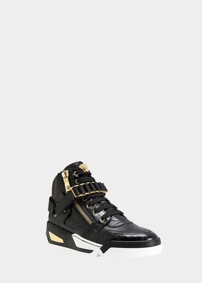 versace sneakers 2015|versace zipped high top sneakers.